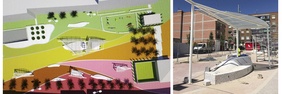 remodelación de la plaza de tesillo de fuenlabrada