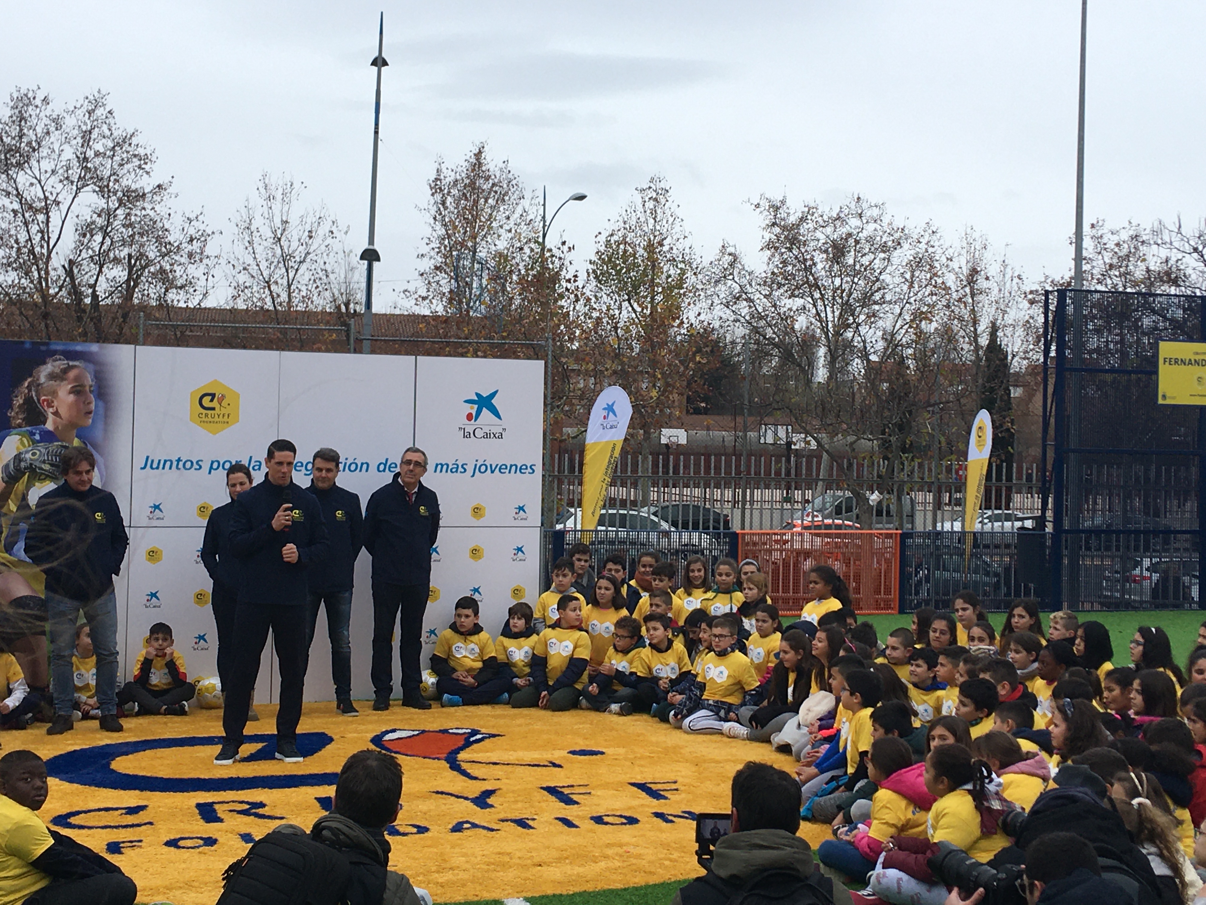 Torres en la inauguración