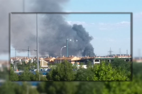 Incendio PTV en Vallecas Incendio PTV de Vallecas