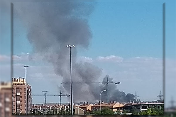 Incendio PTV Incendio PTV en Vallecas