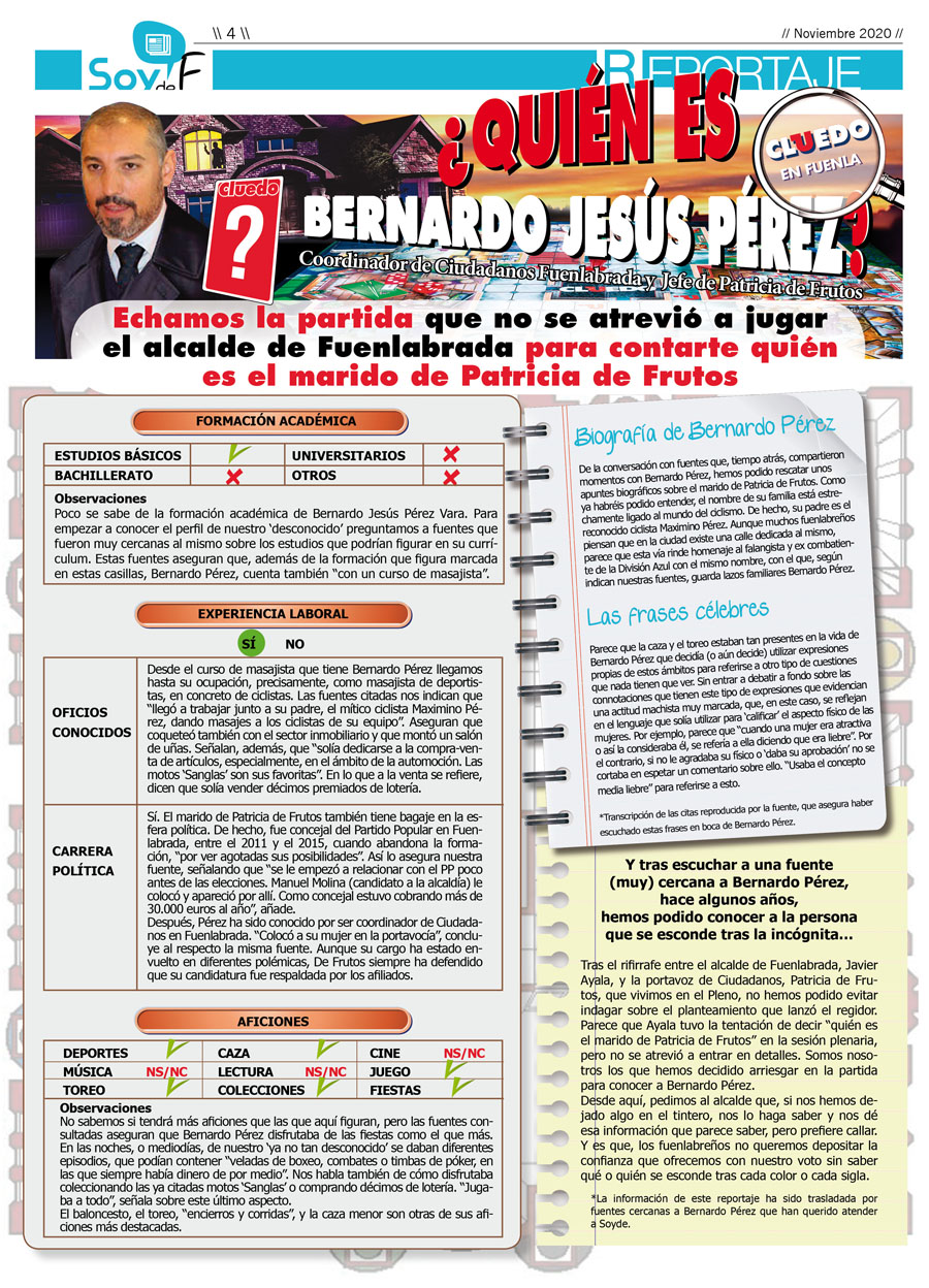 Reportaje en la versión impresa Reportaje en la versión impresa