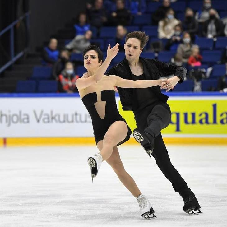 Sara y Kirill en su 4º posición en el NHK Trophy