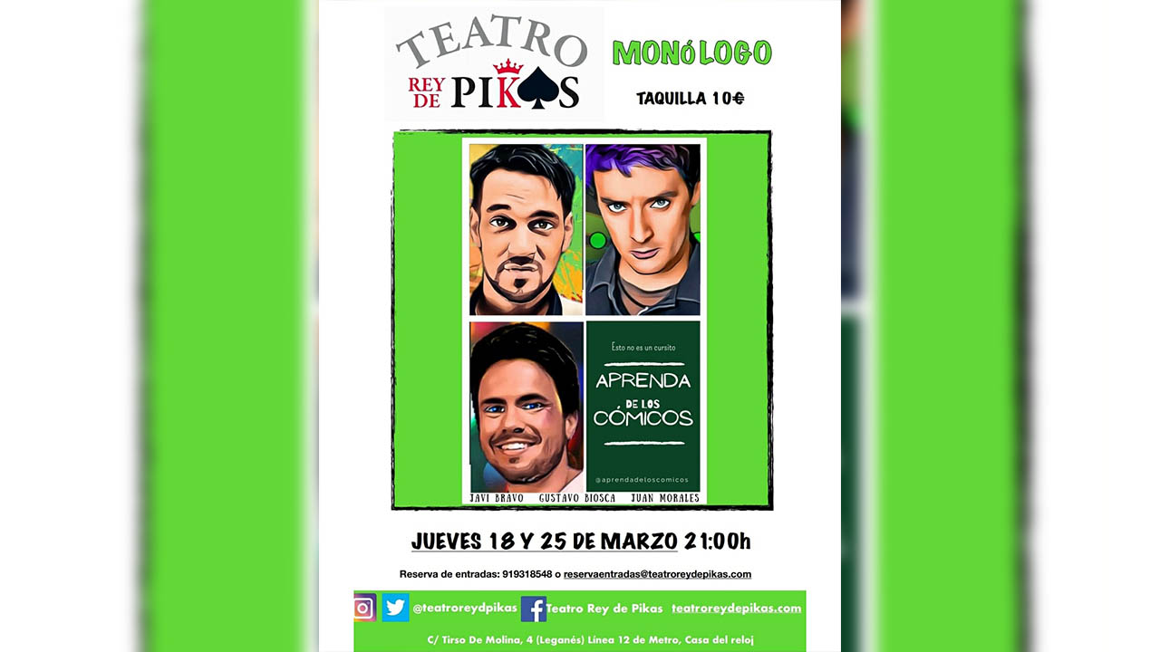 Imagen: Teatro Rey de Pikas Monólogo