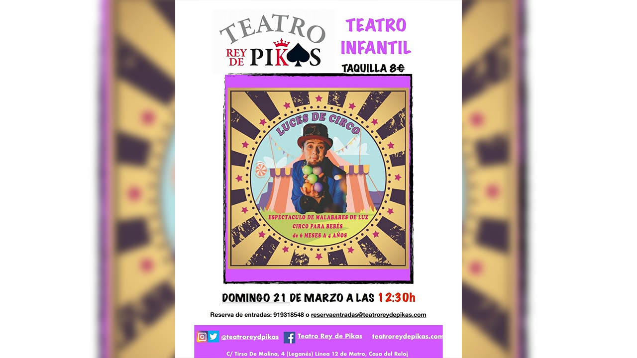 Imagen: Teatro Rey de Pikas Luces de circo