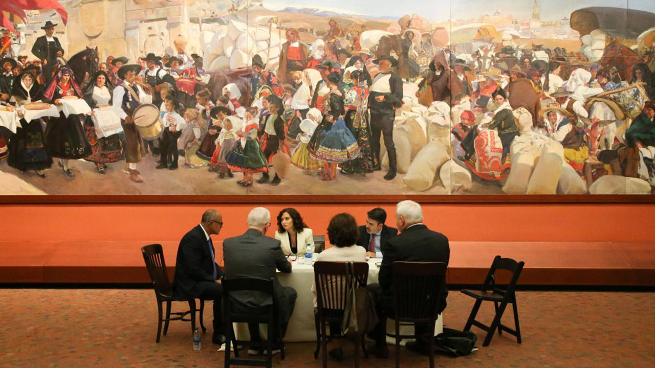 Díaz Ayuso reunida con la Hispanic Society