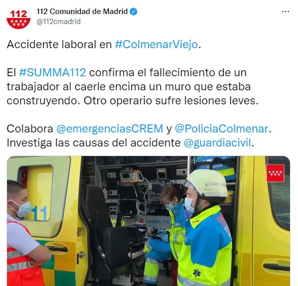 Accidente laboral en Colmenar Viejo | SoyDe