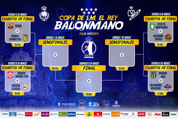 Conoce Los Horarios De Los Emparejamientos De La Copa Del Rey De Balonmano 2020 Soyde