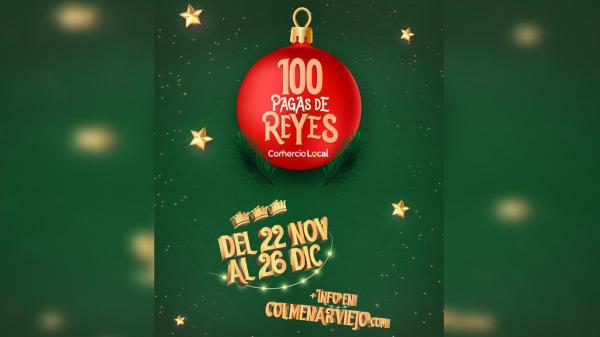 El Ayuntamiento de Colmenar Viejo y ASEYACOVI ponen en marcha la campaña de Navidad de comercio local, 100 Pagas de Reyes