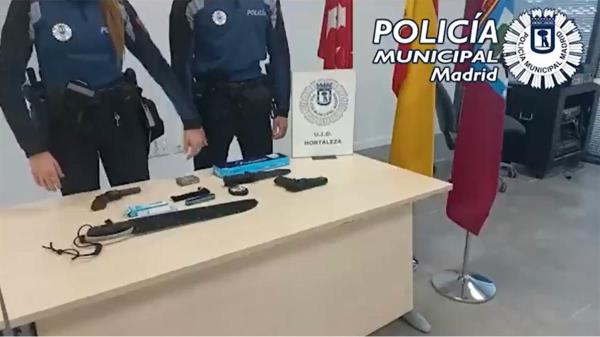 La Policía Municipal intervino las armas en una reyerta de Hortaleza