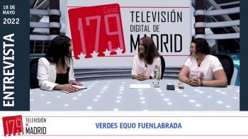 Sandra Albás, portavoz, y Ruth Pascual, responsable del Área Social, visitan Televisión Digital de Madrid